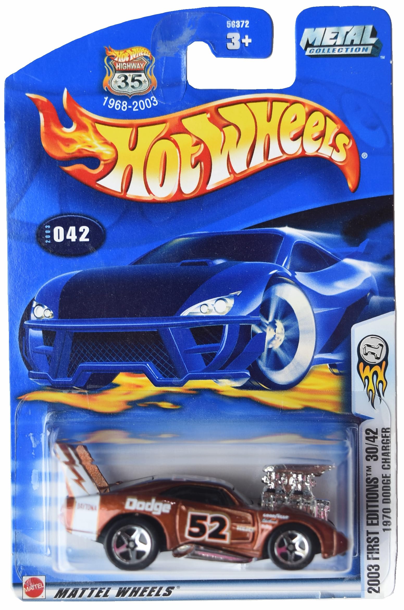 Amazon.com: Hot Wheels 1970 Dodge Charger, 2003 First Editions 30